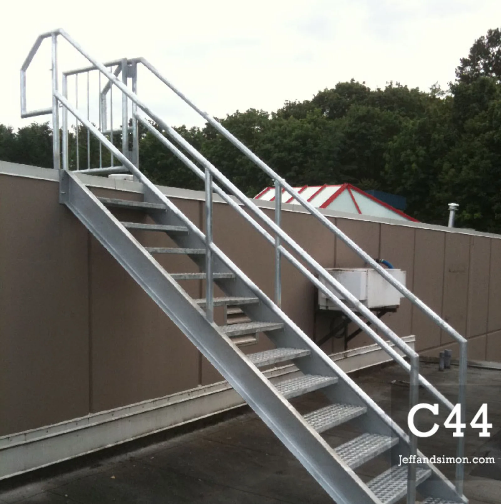 Exterior Galvanized Commercial Stairs, Vancouver Stairs