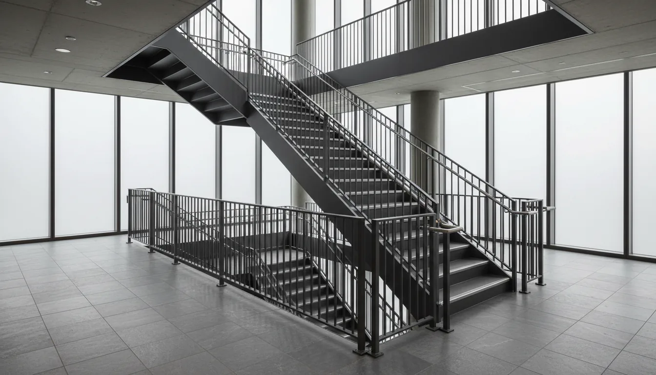 Guard and Handrail Load Rules for Commercial Steel Stairs in BC