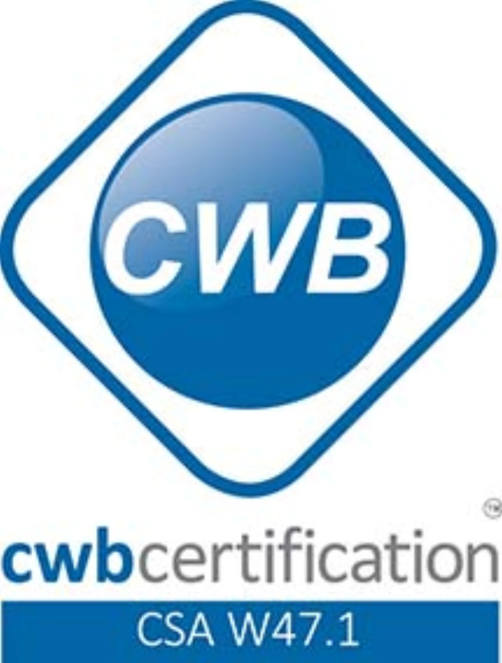 CWB certification logo, Canadian Welding Bureau