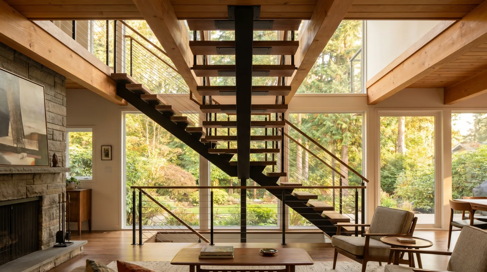 Staircase Renovation in Deer Lake and Buckingham Heights: Mid-Century Burnaby's Design-Led Market
