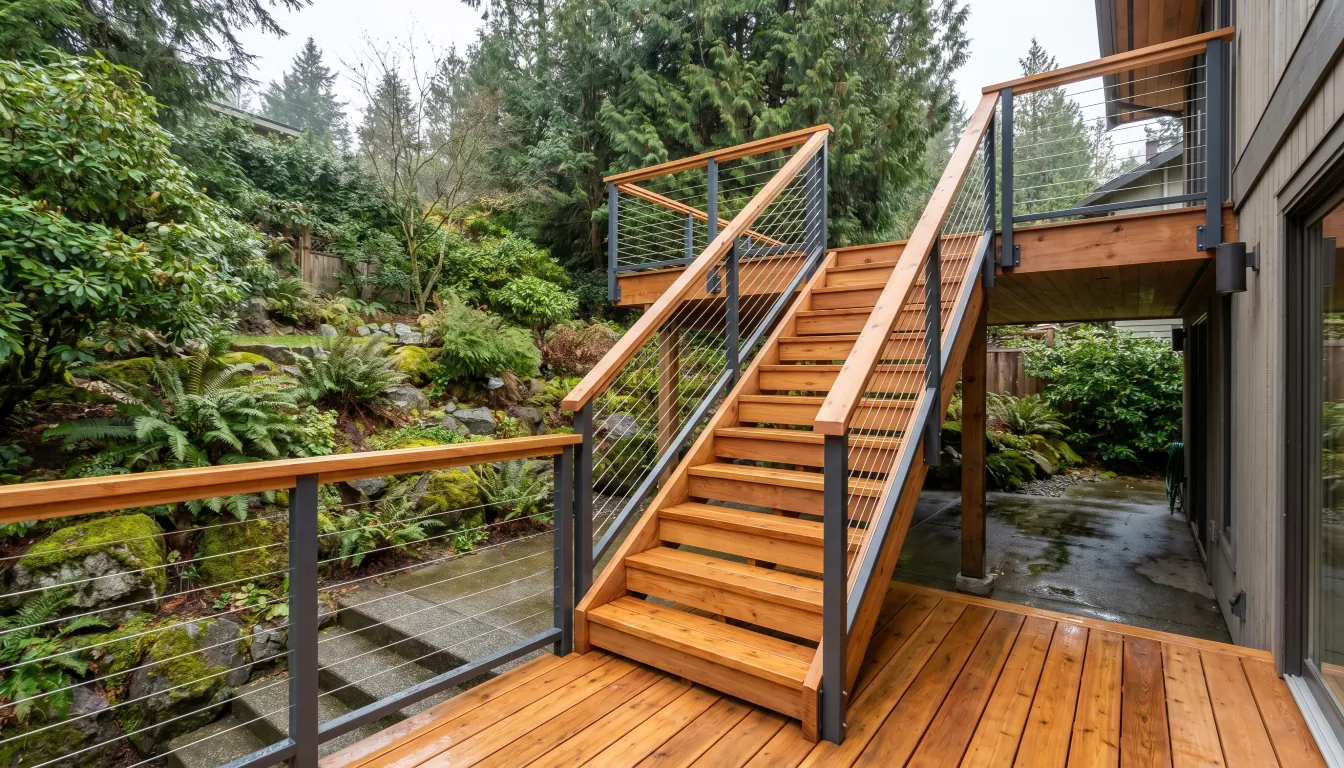 Cable Railing Spec for Vancouver Decks & Stairs: Spacing, Code, Hardware