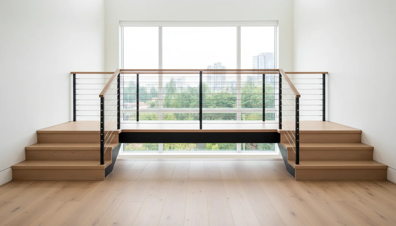 Floating Stairs with Cable Railing: When the Pairing Works