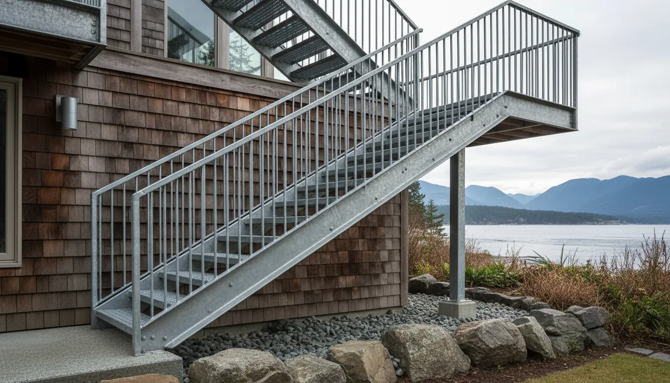 Hot-Dip Galvanizing for Exterior Stairs on the North Shore, When It's Worth It