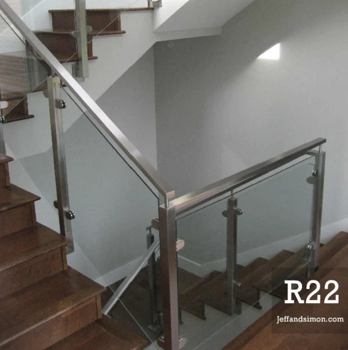 Glass Guard Integration on Floating Stairs, Vancouver Stairs