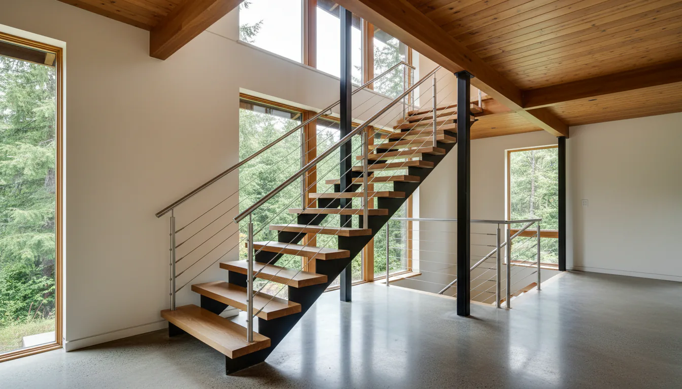 Staircase Replacement in Lynn Valley: Planning for West Coast Modern Homes