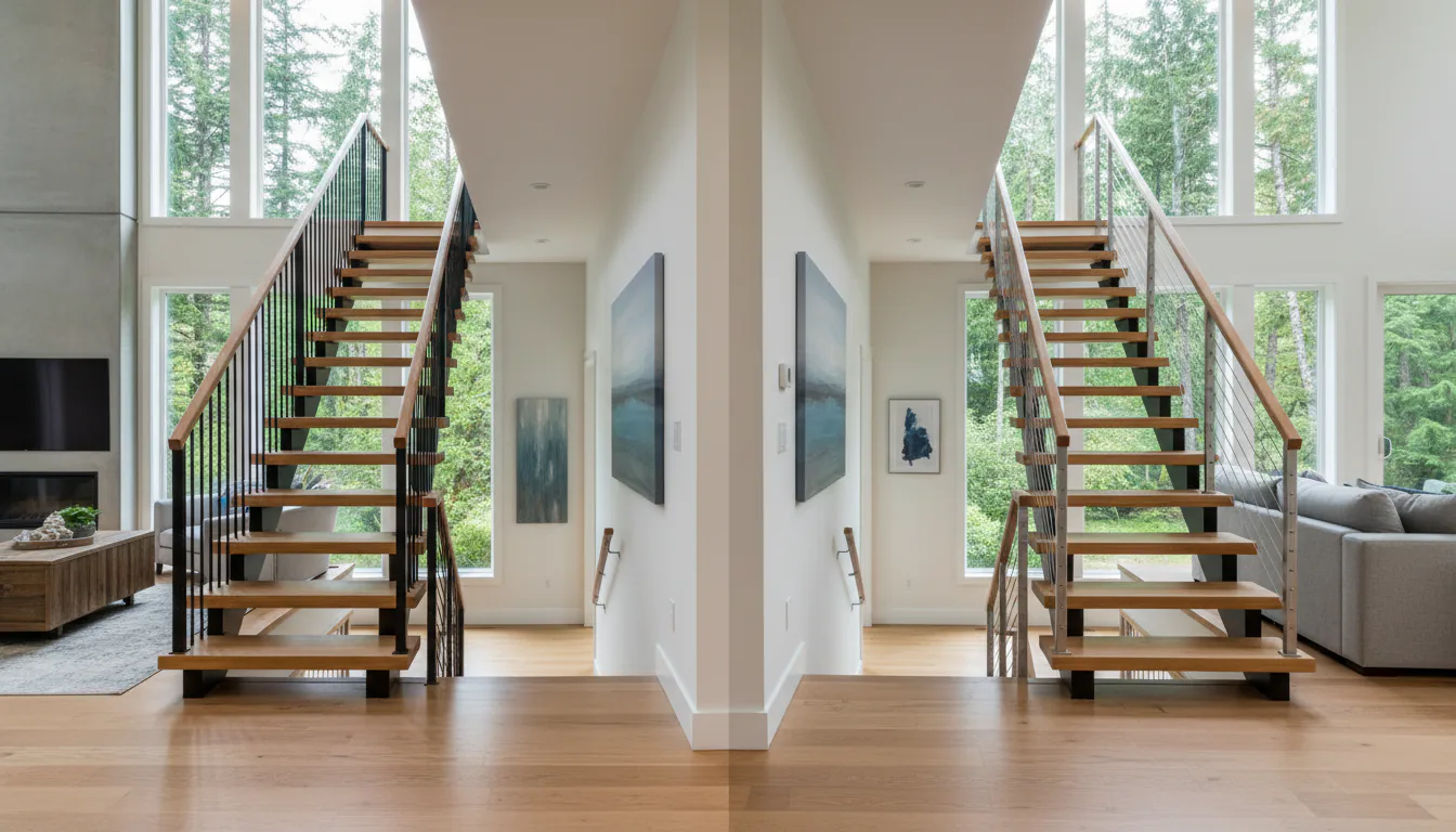 Picket Railing vs Cable Railing on Vancouver Stairs: A Working Cost Comparison