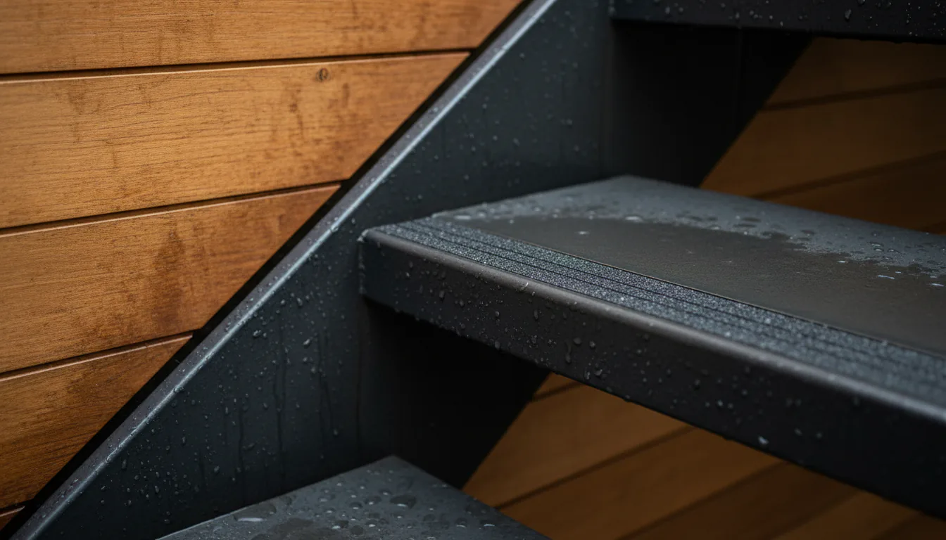 Anti-Slip Finishes for Exterior Steel Stair Treads in Vancouver