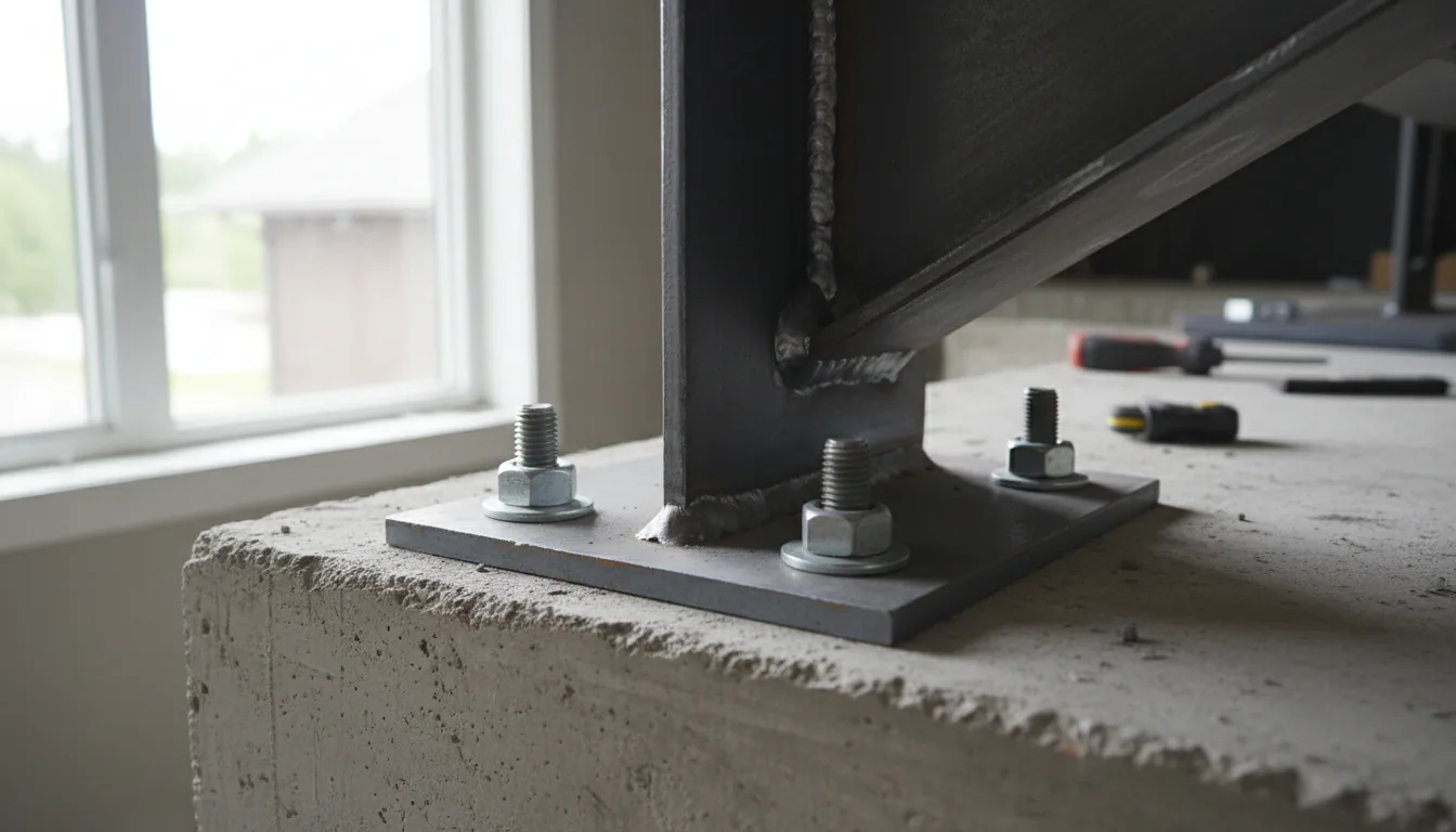 Steel Stair Connection Details: Anchors, Embeds, and Base Plates in Vancouver Builds