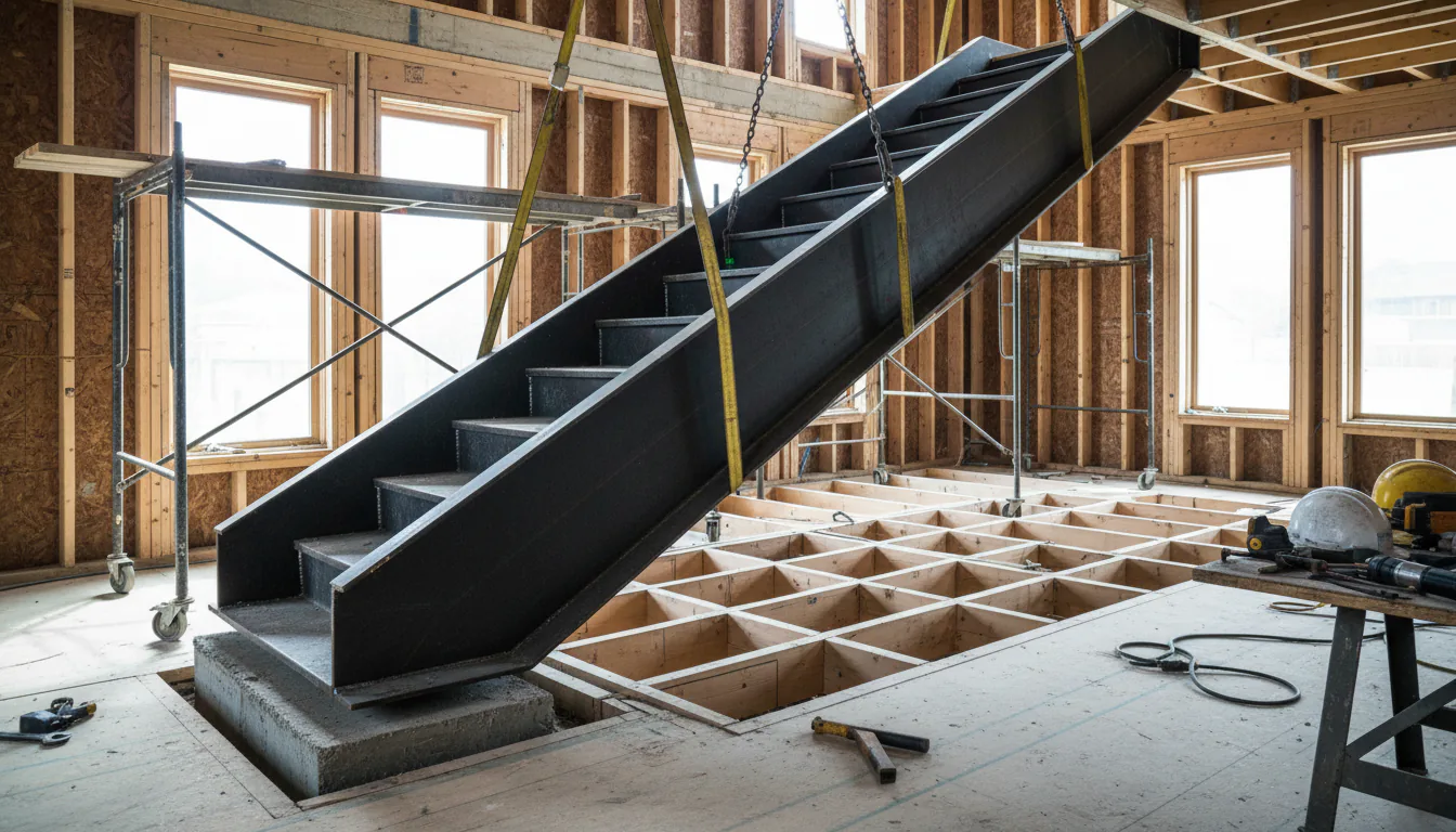 How Much a Steel Stair Weighs and What the Floor Must Carry