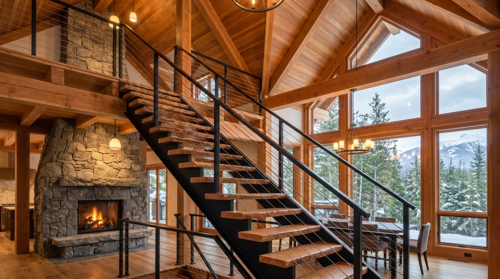 Staircase Replacement in Whistler: Mountain Chalets, Snow Loads, and Finish That Survives the Altitude